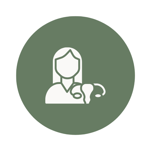 Gynaecology icon representing women’s health services provided by Dr Demetrios Grigoriou in Nicosia